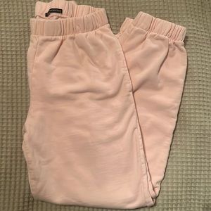 brandy melville light pink sweatpants